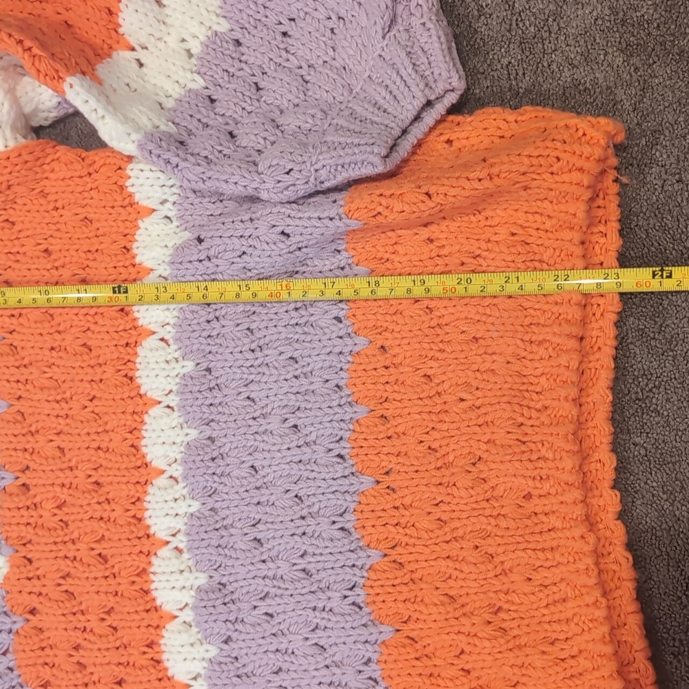 Colorful Chunky Knit Sweater Piper And Scoot Boutique Baevely Small NWOT - Picture 4 of 7